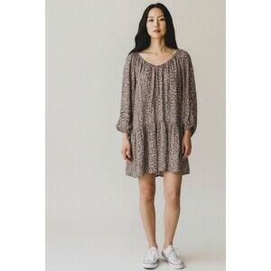 H&M Women's Floral Print Dress Women’s Size M Long Sleeve Ruffle